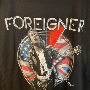 New Men's‎ Foreigner Mick Jones Black T Shirt The Thread Shop- Size Medium